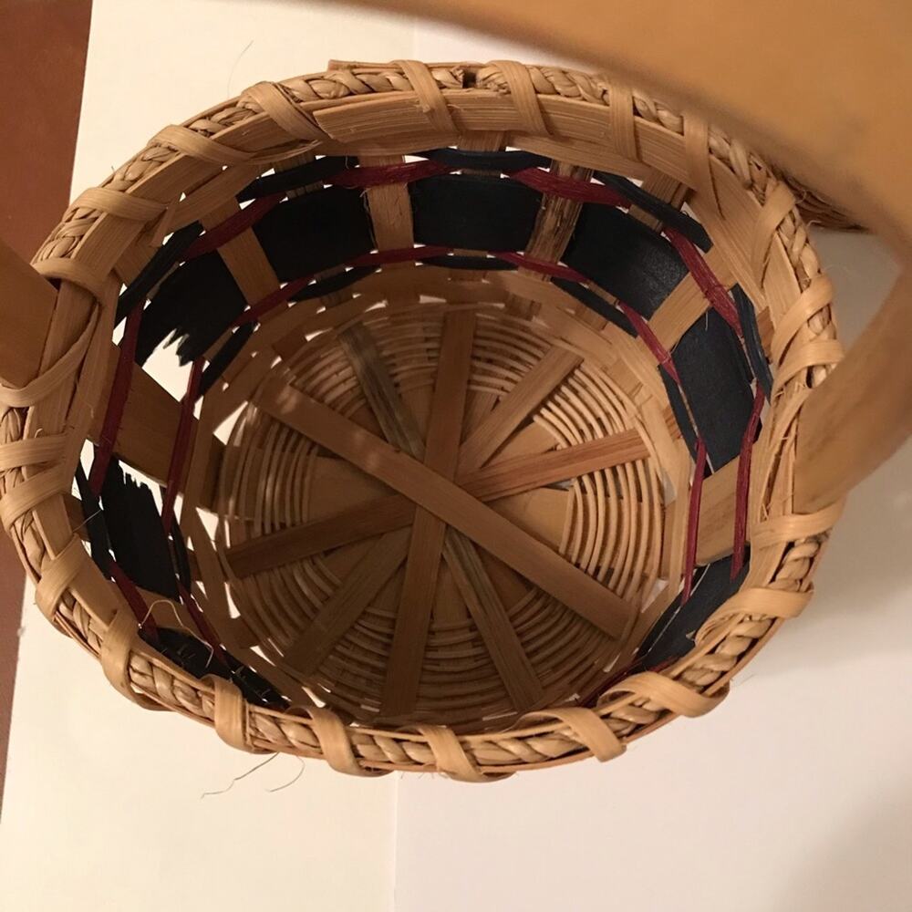 Wicker Baskets Set of 3 Winter Holiday Christmas - Picture 4 of 11